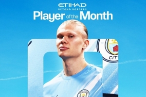 5场6球，官方：哈兰德当选曼城10月队内最佳球员