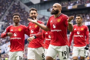 曼联上次英超单场头球双响还是去年4月对切尔西，B费加纳乔破门