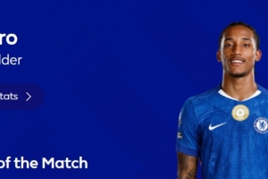 1进球+2关键传球，英超官方：若昂-佩德罗当选切尔西3-0狼队最佳